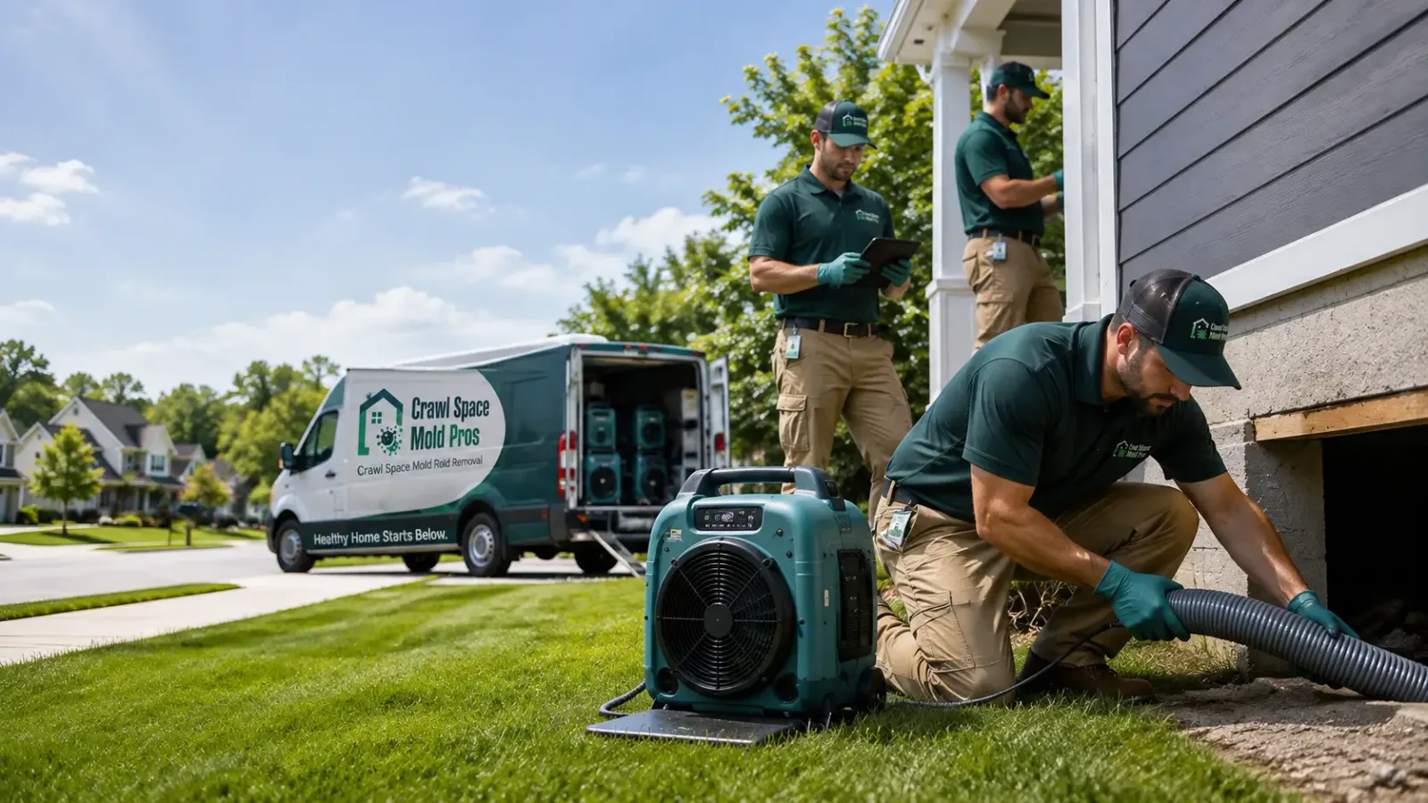 Crawl Space Mold Removal in Harper Woods, MI